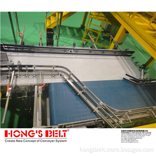 The Food Grade Flat Top Modular Conveyor Belt (HS-2500A)